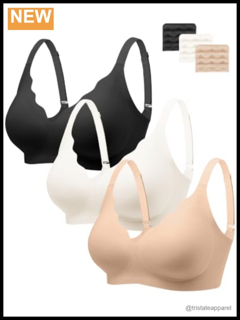Seamless Wireless Bra with Support Full Coverage Comfort Bralette